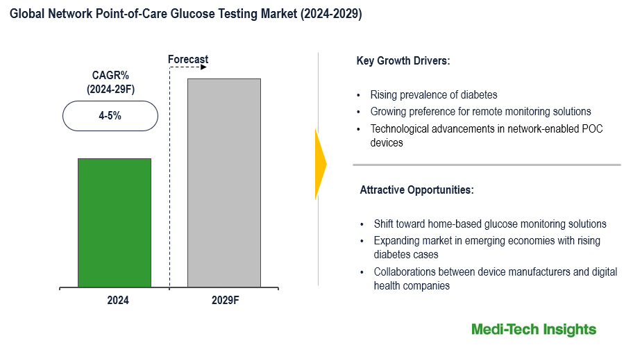 Global Network Point-of-Care Glucose Testing Market Outlook: 4–5% CAGR Growth Expected by 2029