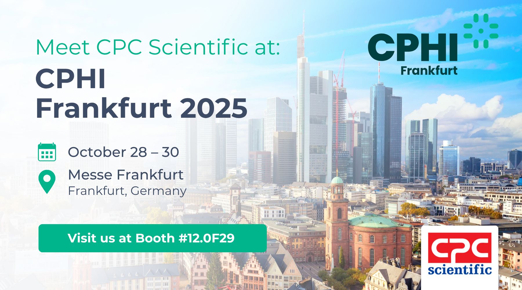 CPC Scientific to Showcase Peptide and Oligonucleotide CDMO Leadership at CPHI Frankfurt 2025