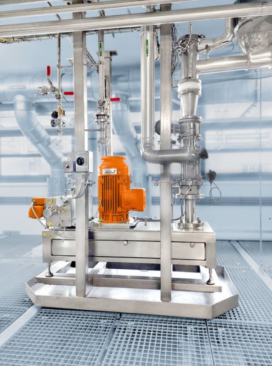 Continuous powder wetting and dispersion:  ystral builds process plant for precursors in penicillin production