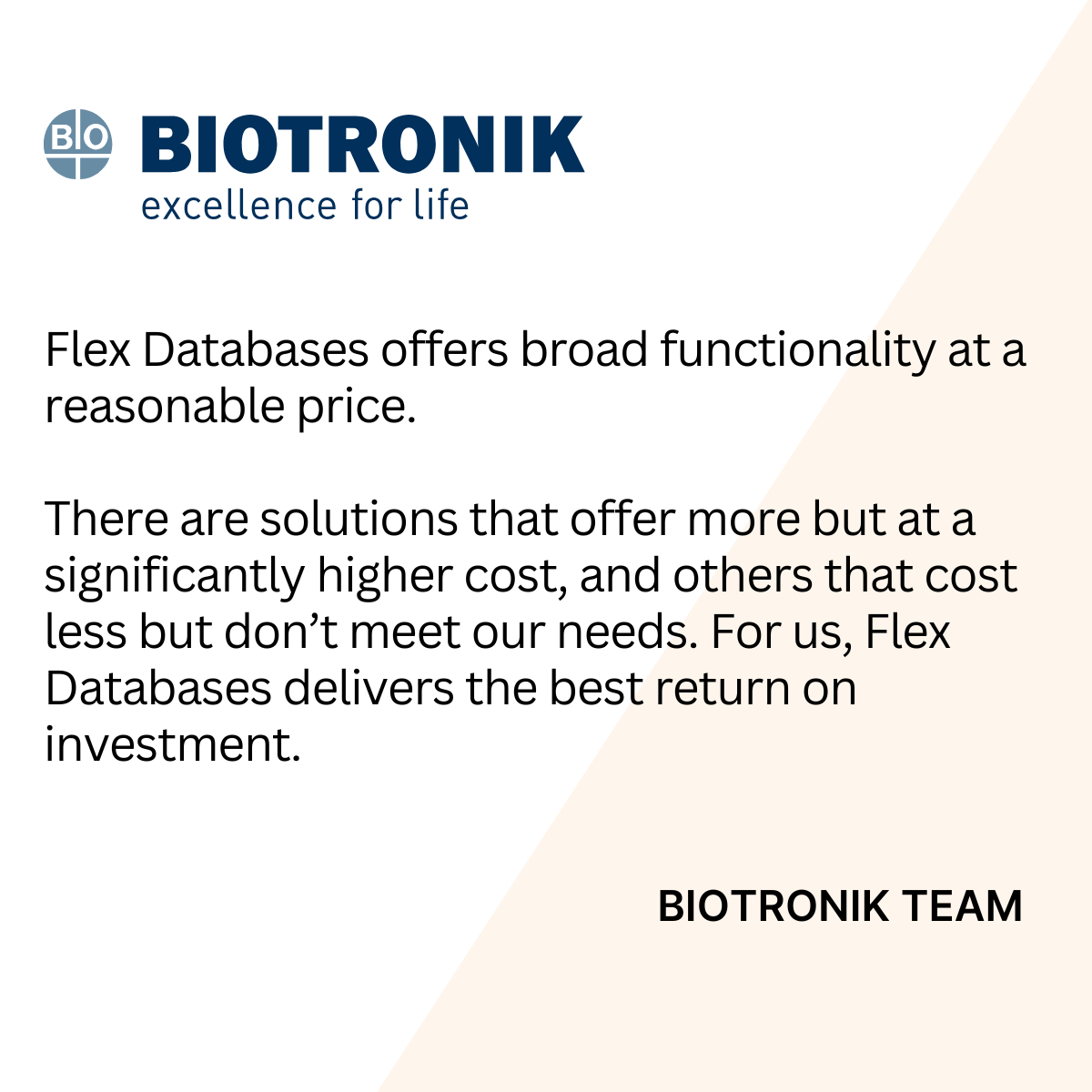 BIOTRONIK Selects Flex Databases as Its Global eClinical Partner