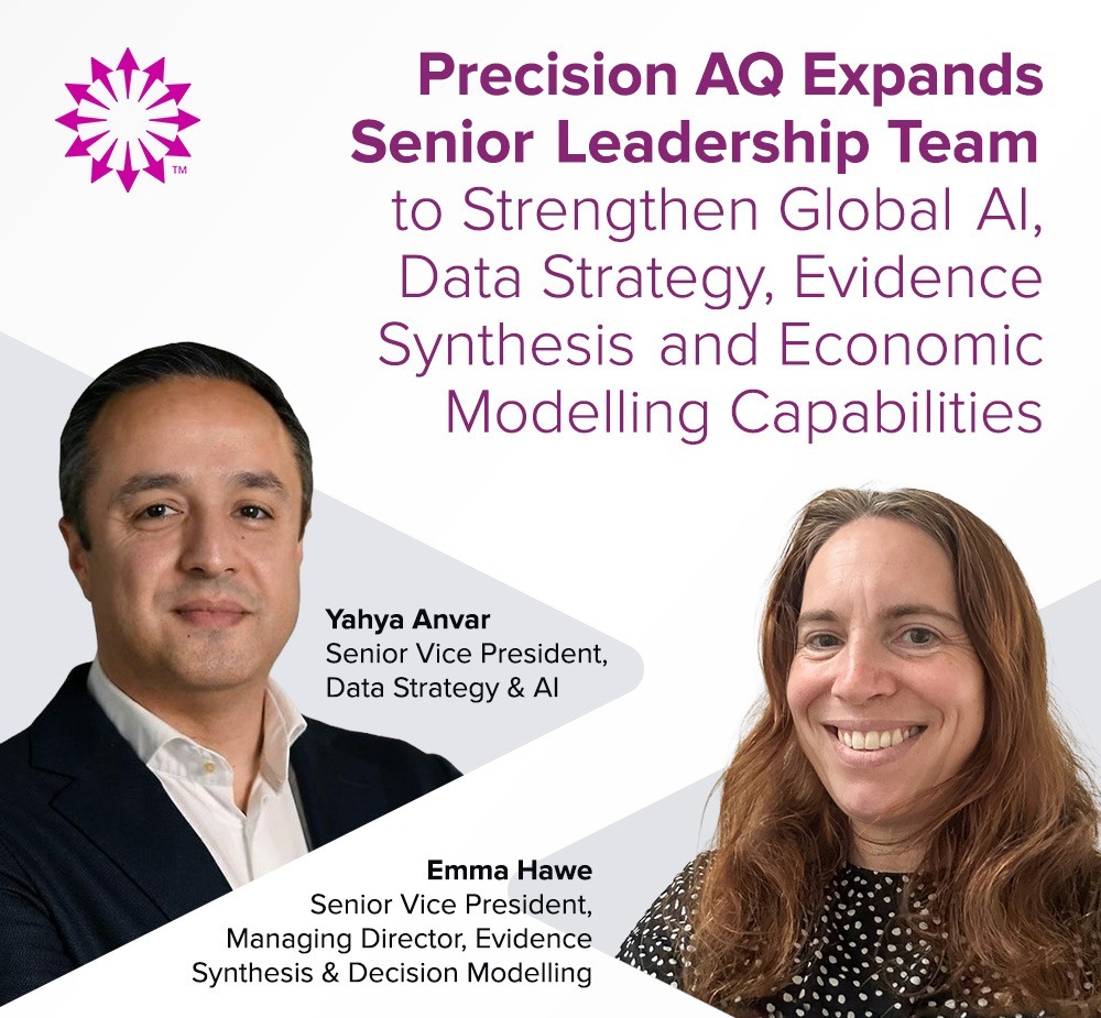 Precision AQ expands senior leadership team to strengthen global AI, data strategy, evidence synthesis and economic modelling capabilities 