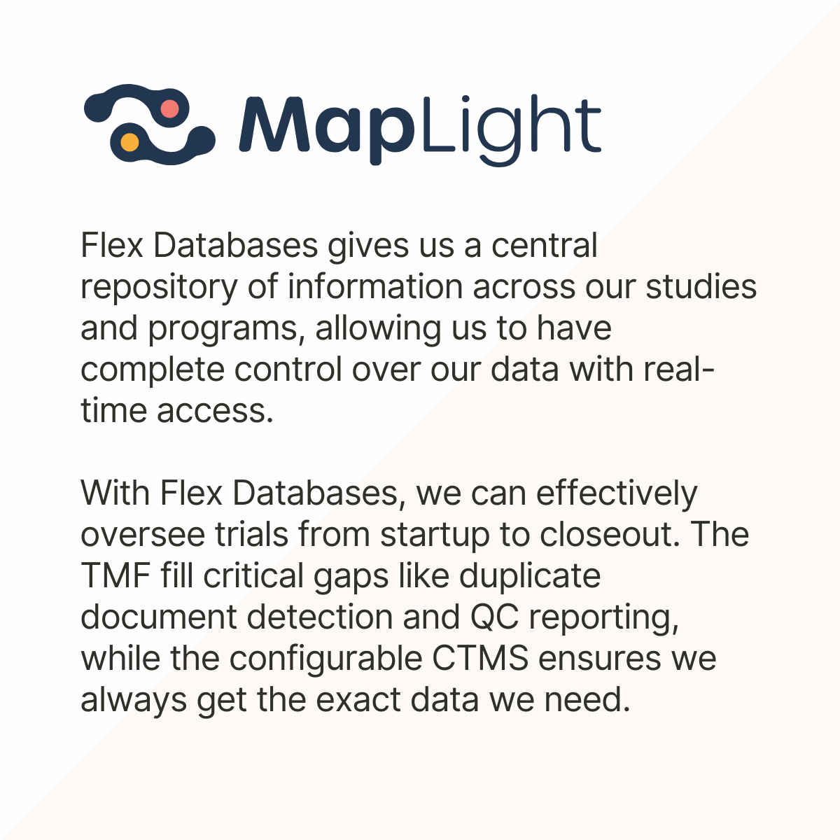 MapLight Therapeutics Partners with Flex Databases to Streamline Clinical Operations with Integrated CTMS and eTMF Platform