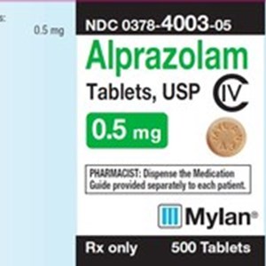 Mylan Pharmaceuticals Initiates Voluntary Nationwide Recall of One Lot of Alprazolam Tablets, USP C-IV 0.5 mg, Due to the Potential of Foreign Substance