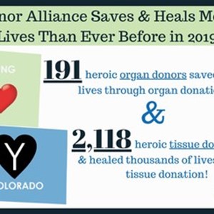 2019 Most Successful Year Ever Recorded for Organ and Tissue Donation in Colorado and Wyoming