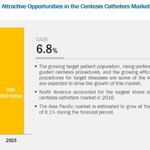 COVID-19: Centesis Catheters Market Growth in Healthcare at a CAGR of 6.8%