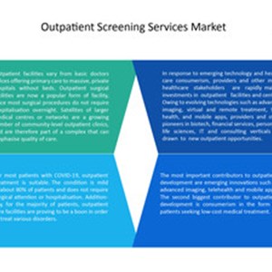 Global Outpatient Screening Services Market will grow to US$ 17,091.65 Mn by 2028 growing at a CAGR of 15.9% over the forecast period - says Absolute Markets Insights